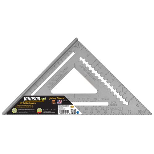 12" Johnny Square® Aluminum Rafter Square