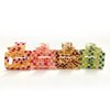 baotongle 4pcs Checkered Hair Claw Clips for Thin Hair Checkered Hair Clips Acrylic Small Claw Clip with Strong Hold for Women Girls Long Short Hair (5x4cm/2x1.57inches, Pink,green,red,orange)