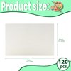 Fyess 120Pcs 100% Rag Cotton White Watercolor Paper Cold Press Paper Bulk Watercolor Drawing Student Artist for Kids,5 x 7 inch
