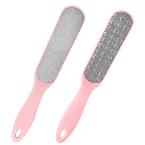 2 Pcs Foot Files Callus Remover Stainless Steel Foot Rasp and Dual Sided Foot File for Pedicure to Removes Hard Skin Corns for Dry and Wet Feet