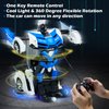 AMENON Remote Control Transform Car Robot Boys Christmas Toys with Lights RC Car 2.4Ghz 1:18 Rechargeable 360°Rotating Race Car Xmas Birthday Gifts Stocking Stuffers for Kids Boys Girls Party Favors