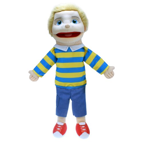 The Puppet Company Medium Sized Puppet Buddies Boy Hand Puppet - Light Skin Tone