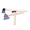 SUCCUNA Dollhouse Accessories Miniature Axe Tiny Metal Hatchet with Wooden Handle Mini Chopper for Halloween Dollhouse Decorations