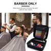 ZIBARBER Barber Carrying Case,Barber Case, Stylist Tool Box Professional Salon Hair Cutting Grooming Kit Storage Organizer for Clippers, Scissors, Barber Supplies (Small)