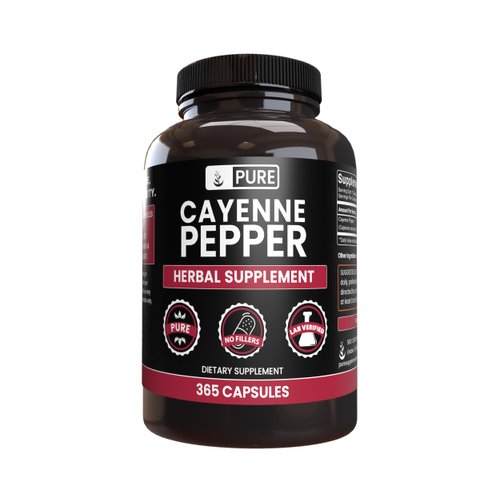 PURE ORIGINAL INGREDIENTS Cayenne Pepper (365 Capsules) No Magnesium Or Rice Fillers, Pure, Lab Verified