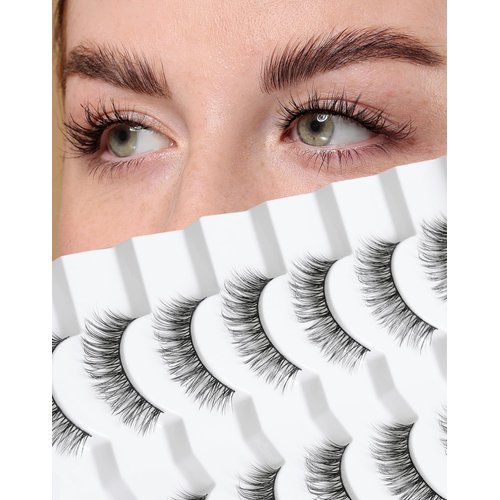 Lash natural wispy eyelashes, Frihappy false eyelashes, Wispy Strips, Faux Mink Lashes, black band lashes, pestañas postizas naturales, 7 pairs, Frihappy 2024 lashes #Starr