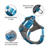 Kurgo Journey Air Dog Harness, Vest Harnesses for Dogs, Pet Hiking Harness for Running & Walking, Reflective, Padded, Includes Control Handle, No Pull Front Clip (Blue, Medium)