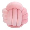 Knot Pillow Ball Round Cushion Pillows, Children Room Decoration Plush Toys Calming Stress Relief Toy (Pink,8.5in/22cm)