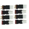 AFDHGS 8pcs Big Tamiya Style to Deans T Style Plug Female Male Adapter Connector for RC FPV Drone Car Truck Lipo NiMH Battery Charger ESC Parts