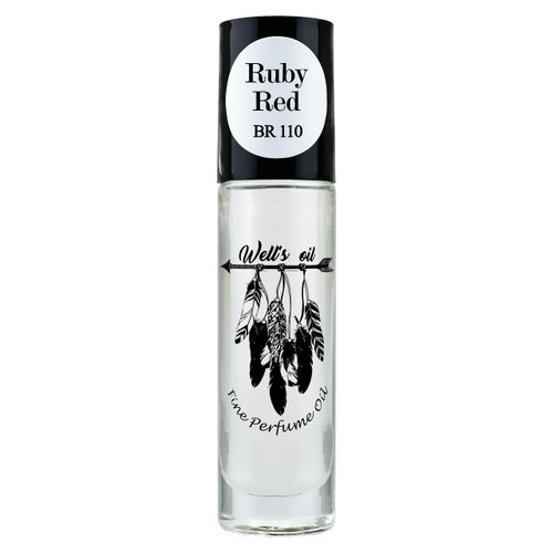 Well's Perfume Oil Roll-On 10 ml / 0.33 fl oz | Top Notes of Forest fruits | Alcohol-Free, Oil-Based & Long-Lasting (Inspired by Ruby Red)
