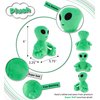 DolliBu Green Alien Plush Toy - Super Soft Space Stuffed Animal Creature, Cute Alien Toy for Kids and Adults, Alien Plush Stuffed Animals for Cuddling, Alien Doll Gift for Girls and Boys - 6 Inches