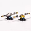 RACOFSB Fingerboard Trucks with Upgraded Urethane Bushings and Pivot Cup,34mm 32mm Width,Normal Kingpin (Black, 32mm)