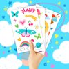 EMOME kids tattoos temporary, Fake Tattoos for Kids Party Favor, Boys and Girls Birthday Party Supplies Decorations Goodie Bag Stuffers (Butterfly)