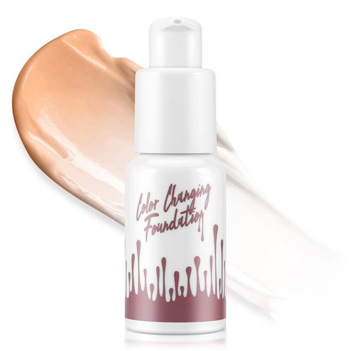 Boobeen Colour Changing Foundation, Full Coverage Foundation, Flawless Moisturising Liquid Cover Concealer, Naturally Blend, Base Cream for Face Makeup