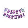 Elaliyi Butterfly Happy Birthday Banner Butterfly Birthday Decorations Fairy Happy Birthday Banner Butterfly Birthday Banner for Girls Kids Babys Birthday Party Supplies