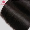 Beauhair 7A Brazilian Straight Hair 3 Bundles with Lace Closure (8 10 12+12 Free Part closure) Virgin Human Hair Weave 100% Unprocessed Human Natural Black Straight Remy Hair Extensions