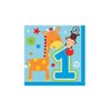 Amscan 511423 One Wild Boy Luncheon Napkins, 16 pcs, Birthday