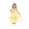Little Adventures Deluxe Yellow Beauty Princess Dress Up Costume (Small Age 1-3) - Machine Washable Child Pretend Play and Party Dress with No Glitter