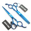 6.0 Inches Hair Cutting Scissors Set with Combs Lether Scissors Case,Hair cutting shears Hair Thinning shears For Personal and Professional (Gold)