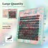 SIILUUGO DIY Lash Extensions 200PCS Individual Lashes Clusters,9-16mm MIX 30D Fluffy and Natural False Eyelashes,Wispy and Volume,Waterproof and Lasting Pestañas,Easy to Apply for Beginners at Home