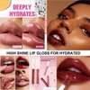 nude purple Lip GlossTinted Glitter Lipgloss Lip Oil Teens Moisturizing Lipstick Lip Balm High Shine And Vegan Plumping Lip Gloss For Women Girls Long-Lasting Dry Lip Care lip pumper gloss 03