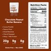 Oats Overnight - Chocolate Peanut Butter Banana - 20g Protein, High Fiber Breakfast Shake - Gluten Free, Non GMO Oatmeal (2.8 oz per meal) (8 Pack + BlenderBottle)
