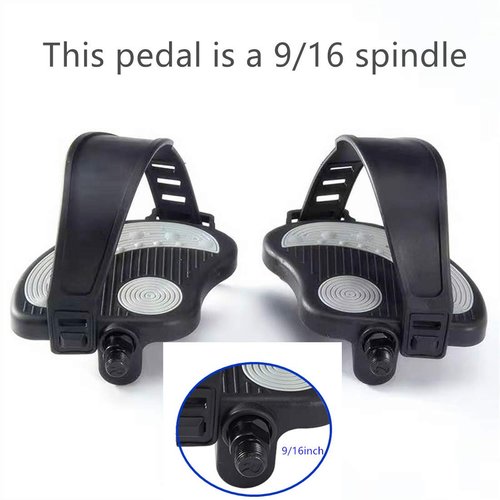 NAMUCUO Exercise Bike Pedals with Straps for Spin Bike and Indoor Stationary Exercise Bike, 6 Month Warranty