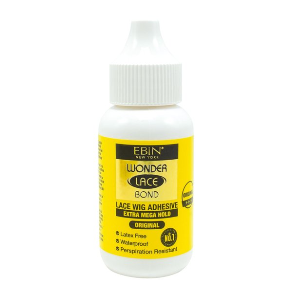 Adhesive Glue - Original 1.13fl.oz./35ml | Fast Drying, No Residue, Long-Lasting Formula with Edge Protection for Lace Front Wig Bonding Strong Hold