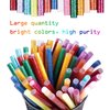 Gwybkq Mini Glitter Hot Glue Sticks 14 Colored for DIY Art Craft,4 inches 80 pcs