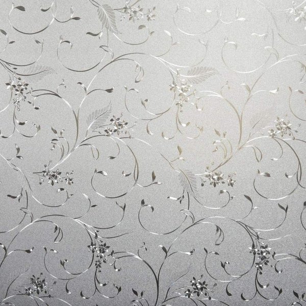 Niviy Static Cling Non-Adhesive Window Film Frosted Glass Bathroom Door Decoration Privacy Covering (17.7"x 78.7")