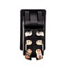 NSI 77060RQ Rocker Switch, On Off-On Circuit Function, DPDT, 20/10 amps at 125/250 VAC, 0.75" Width, 1.348" Height, 0.762" Depth, Black