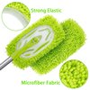 Unoutur Reusable Dry Sweeping Cloths Microfiber Wet Mop Pads Compatible with Swiffer Sweeper Mop Replacement Sweeping Mopping pad Refills for Hardwood Surface Floor Cleaning (4PCS)