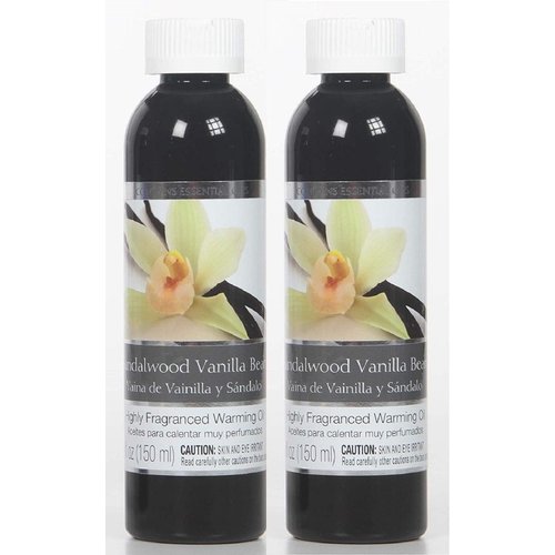 Hosley&#39;s Set of 2, 5 oz Sandalwood Vanilla Bean Fragrance Warming Oils. Ideal Gift for Weddings, ...