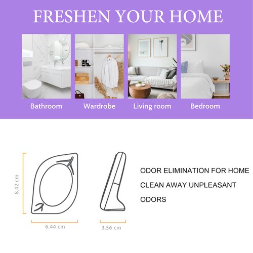 Air Freshener for Home, 4 Pack, Lavender, Odor Eliminator for Small Area Closets Bathroom Pets Strong Odor, Up to 120 Days