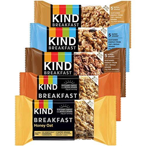 Kind Breakfast Bars Variety 5 Flavors In Sanisco Packaging (12 Pack (24 Bars))