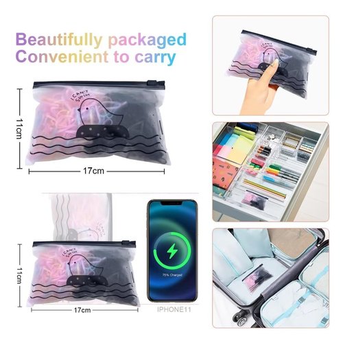 OOTDAY Mini Rubber Bands, Hair Ties No Damage, Rubber Bands for Hair, Ponytail Holders, Elastic Hair Ties for Women Kids Braids Hair Clear, Jelly and Black(1000PCS)