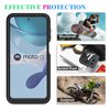 wahhle for Moto G 5G 2023 Case, Moto G Power 5G 2023 Case, Built in Screen Protector Full Body Shockproof Slim Fit Bumper Protective Phone Cover for Men Women-Black