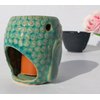 Set of 2 Nice Essential Oil Burner Diffuser Aroma Aromatherapy Air Freshener Buddha Shakyamuni Ceramic for Yoga SPA Meditation