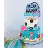WishFirst Video Games Level Up Happy Birthday Cake Toppers Gamers Birthday Party Favors Supplies For Video Game Game-01 0