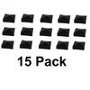 Pyramid True 4" x 4" (100mmx100mm) Plastic Vinyl Fence Post Cap Black or White/Multiple Quantities (15, Black)