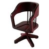 Classics by Handley Dollhouse Swivel Desk Chair, Mahogany