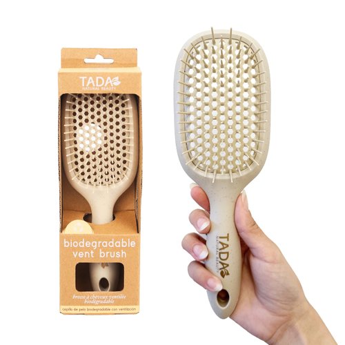 TADA Natural Beauty Hair Brush Detangler for Curly, Thick, Wavy, and Thin Hair - Ventilation Hole...