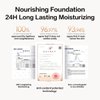 Carslan Sheer Liquid Foundation With Hydrating Serum, 24H Long-Lasting Moisturization, Medium Full Coverage, Anti-Aging, Build Dewy Health Skin, P02 Classic Ivory, 1 FlOz