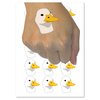 Pocket Duck Head Bird Temporary Tattoo Water Resistant Fake Body Art Set Collection - 15 2" Tattoos (1 Sheet)