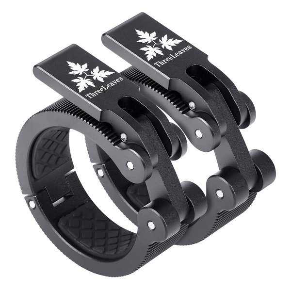 ThreeLeaves Olympic Barbell Clamps 2 Inch.Aluminum Alloy Exercise Collars For Weightlifting.Secure and Quick-Release Weight Clips for Intense Weightlifting Sessions.