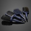 Fromm Professional Intuition Flexer Wet & Dry Detangling Vent Brush in Blue, Gentle Hair Detangler & Massage Brush Smooths Frizz & Flyaways, Glides Through Medium to Thick Hair, Easy to Clean