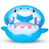 Baby Float Swimming Pool Toddler Floaties with Inflatable Canopy Shark Infant Pool Float for Kids Aged 6-36 Months