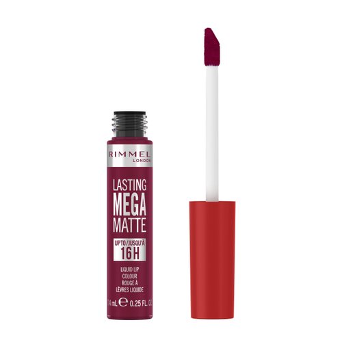 Rimmel London Lasting Mega Matte Liquid Lipstick, Long-Lasting, Hydrating, Vegan Formula - 940 - Rock me Purple, 0.25oz