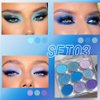GUANTIAN Blue Eyeshadow Palette Blue Purple Matte eye shadow makeup for woman,9 colors Blue Purple Matte Eyeshadow Long Lasting Colorful Eye Shadow Plattet (Blue Purple)