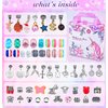 Girls Charm Bracelet Making Kit: Girl Toys Make Jewelry Supplies Set Unicorn DIY Craft Art Set Charm Bracelets Kits Creative Birthday Gifts for Girl Age 6 7 8 9 10 11 12 Year Old Kids Little Children